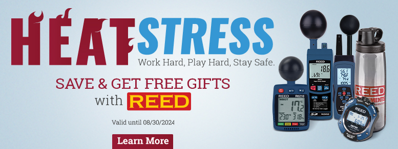 Save and Get Free Gifts with these REED SW700, R6200, R6250SD and R6210 Heat Stress Kits.
